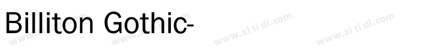 Billiton Gothic字体转换